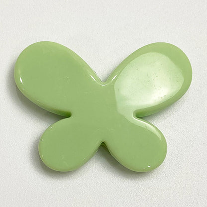 Creamy Color Butterfly Acrylic Flat Beads 29mm 1pc 12