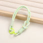Patterned Macrame Dual Ring Phone Charm Polyester 33cm 2pcs 16
