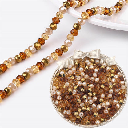 Transparent Flat Glass Beads 6mm Smooth Glossy Finish 200pcs 13