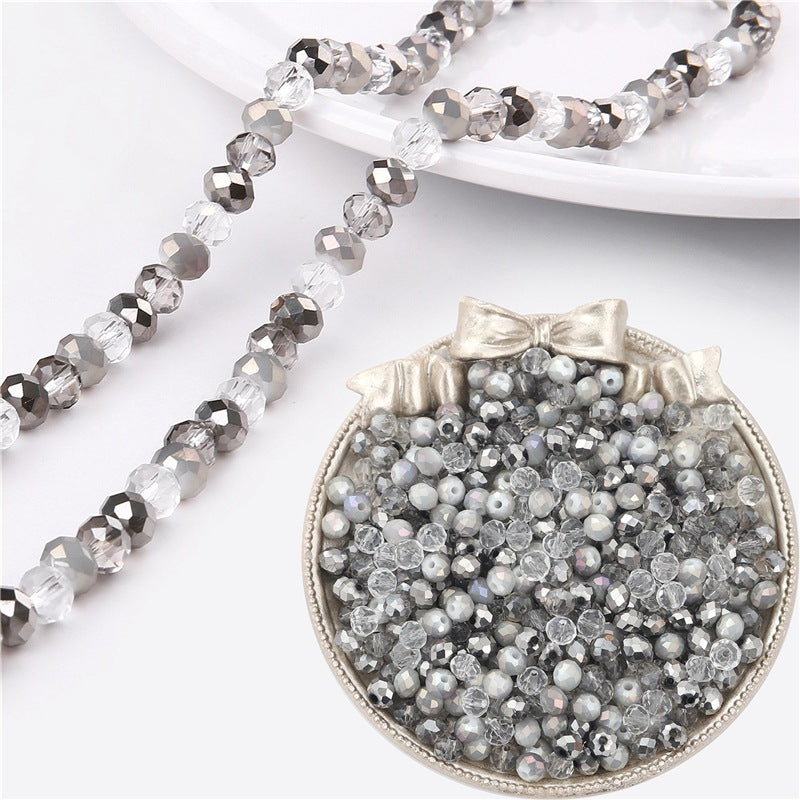 Transparent Flat Glass Beads 6mm Smooth Glossy Finish 200pcs 10