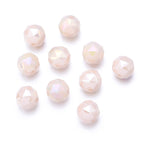 Faceted Round Glass Beads 10mm Cut Surface Multicolor 20pcs 6