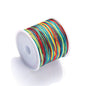 Nylon Rainbow Variegated Beading Thread 0.8mm Diameter 60m Spool 21