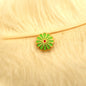 Flower Metal Beads 11mm Cloisonne Sunflower Enamel Alloy 30pcs 13