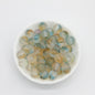 Frosted Transparent Round Glass Beads 10mm Soft Matte Finish 50pcs 12