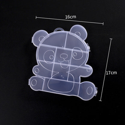 Multi Shaped Plastic Organizer Box PP Clear 1pc 13