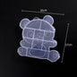 Multi Shaped Plastic Organizer Box PP Clear 1pc 13