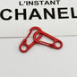 Colorful Clip Shaped Zinc Alloy Keychain Hooks 31mm 20pcs 13