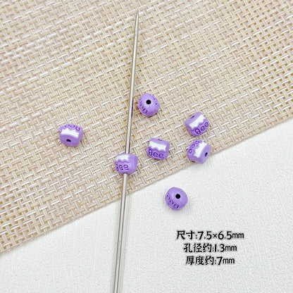 Bear and Honeypot Metal Beads 13mm Hand-Painted Colorful 10pcs 19