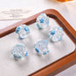 Hand Painted Heart and Flower Acrylic Beads 18-20mm Pastel Enamel 10pcs 8