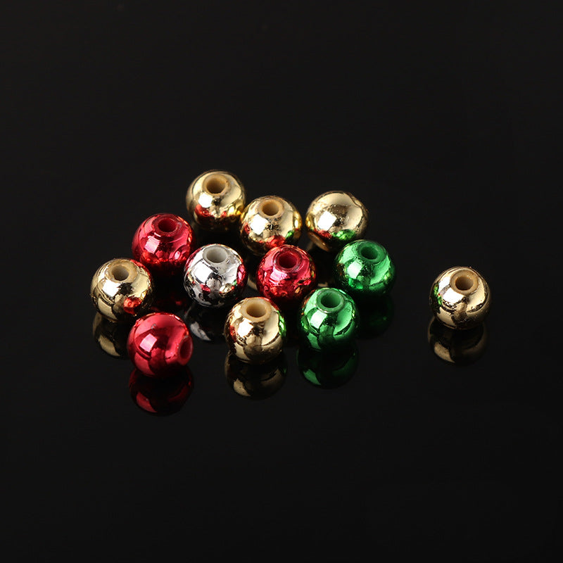 Glossy Christmas Series Acrylic Beads 6mm CCB Plastic 200pcs 3