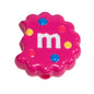 Hand Painted Bitten Cookie Acrylic Beads 22mm Enamel Glossy 10pcs 23
