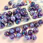 Brilliant Round Acrylic Beads 16mm Glossy Mixed Colors 10pcs 13
