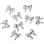 Bow Series CCB Plastic Beads 29mm 25mm Shiny Gold Silver 50pcs 7