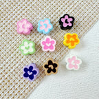 Spoon and Flower Metal Beads 15mm and 9mm Baking Painted 20pcs 25
