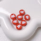 Bear Disc Acrylic Beads 12mm Colorful Mixed 10pcs 7