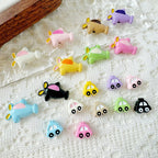 Car and Plane Metal Beads 8mm 16mm Baking Painted Alloy 20pcs