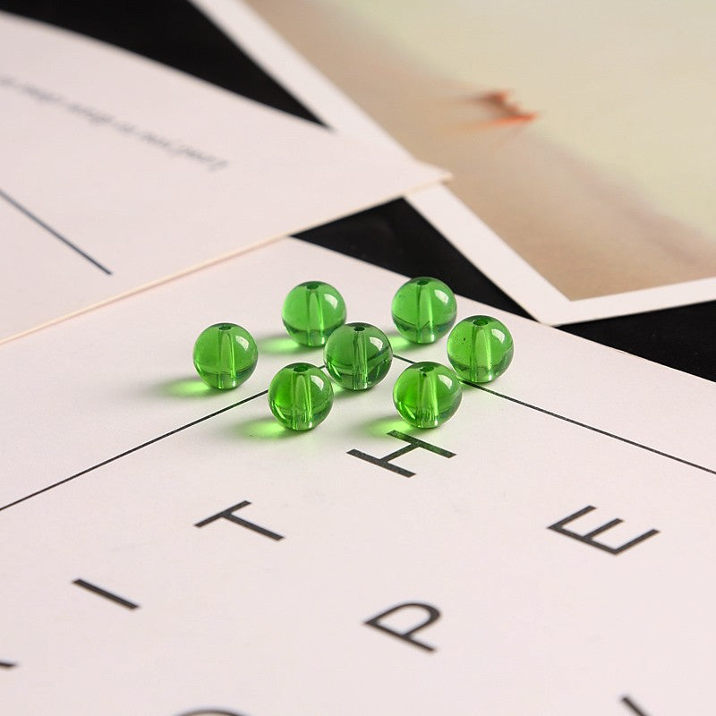 Seed Round Glass Beads 4mm Glossy Mixed Colors 75pcs 8
