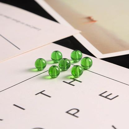 Seed Round Glass Beads 4mm Glossy Mixed Colors 75pcs 8