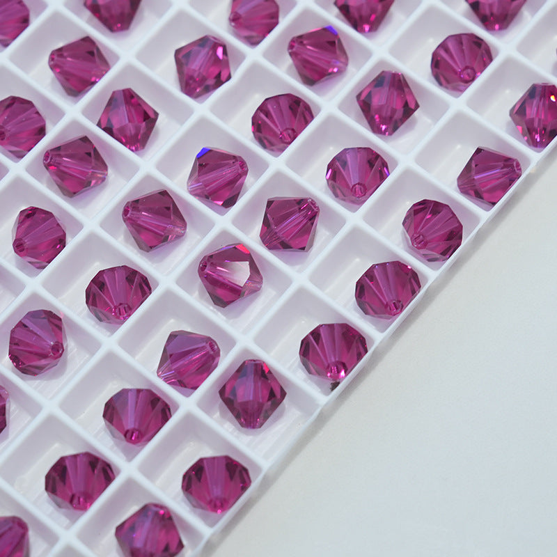 Electroplated Seed Glass Beads 4mm Faceted Multi Colored 40pcs 8
