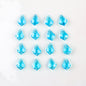 Electroplated Maple Leaf Glass Beads 11x16mm Double-Sided Single Hole 30pcs 25
