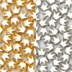 Smooth Crown Acrylic Beads 5mm Metallic Gold Silver CCB Plastic 200pcs