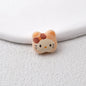 Leopard Print Hello KT Acrylic Beads 14mm Matte Finish 20pcs 8