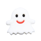 Silicone Focal Beads Halloween Ghost Pumpkin Bat Designs 10pcs 37
