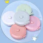 Retractable Dual Scale Plastic Measuring Tapes 5cm Compact 2pcs