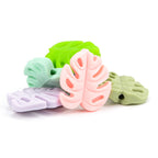 Silicone Focal Beads Leaf Soft Veined Upright Design 20pcs 4