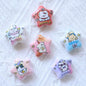 Animal Printed Star Acrylic Beads 26mm Pastel Colors 20pcs 12