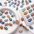 Hand Painted Fish Ceramic Beads 13x19mm Glazed Clownfish 1pc 2