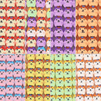 Animal Flat Clay Beads 9mm Cheerful Puppy Pattern Polymer 100pcs