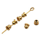 Brass Flower Spacer Beads 4mm Bed Shaped 100pcs 4