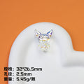 Plating Kuromi Acrylic Beads 32mm Transparent Mixed Colors 20pcs 6