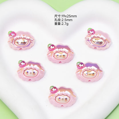 Fruit Sanrio Series Resin Beads Playful Iridescent 20pcs 12