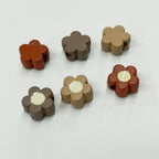 Painted Acrylic Beads 14mm Melad Color Pattern Enamel 100pcs 4