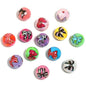 Transparent Bow Printed Acrylic Beads 16mm Glossy Floating 50pcs 7