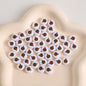 Christmas Theme Flat Acrylic Beads 5x10mm Santa Gift Printed 100pcs 9