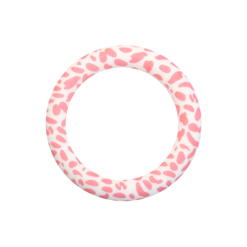65mm Printed Silicone Rings Floral and Geometric Designs