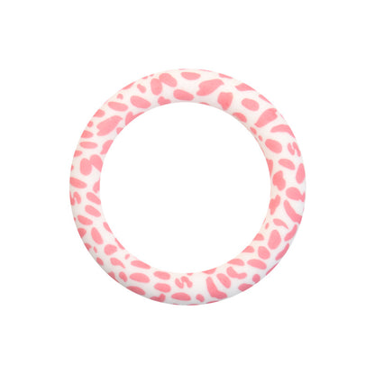 65mm Printed Silicone Rings Floral and Geometric Designs