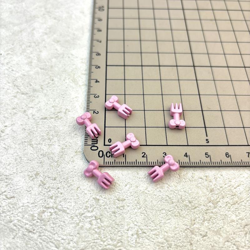 Fork Metal Beads 13mm Baking Painted Alloy 20pcs 4