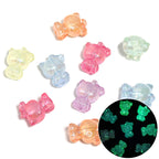 Glow KT Cat Acrylic Beads 15x20mm Pastel Luminous 50pcs 6