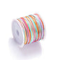 Nylon Rainbow Variegated Beading Thread 0.8mm Diameter 60m Spool 10