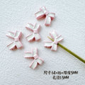 Bow Metal Beads 14mm 16mm Baking Painted Two-Color Alloy 10pcs 6