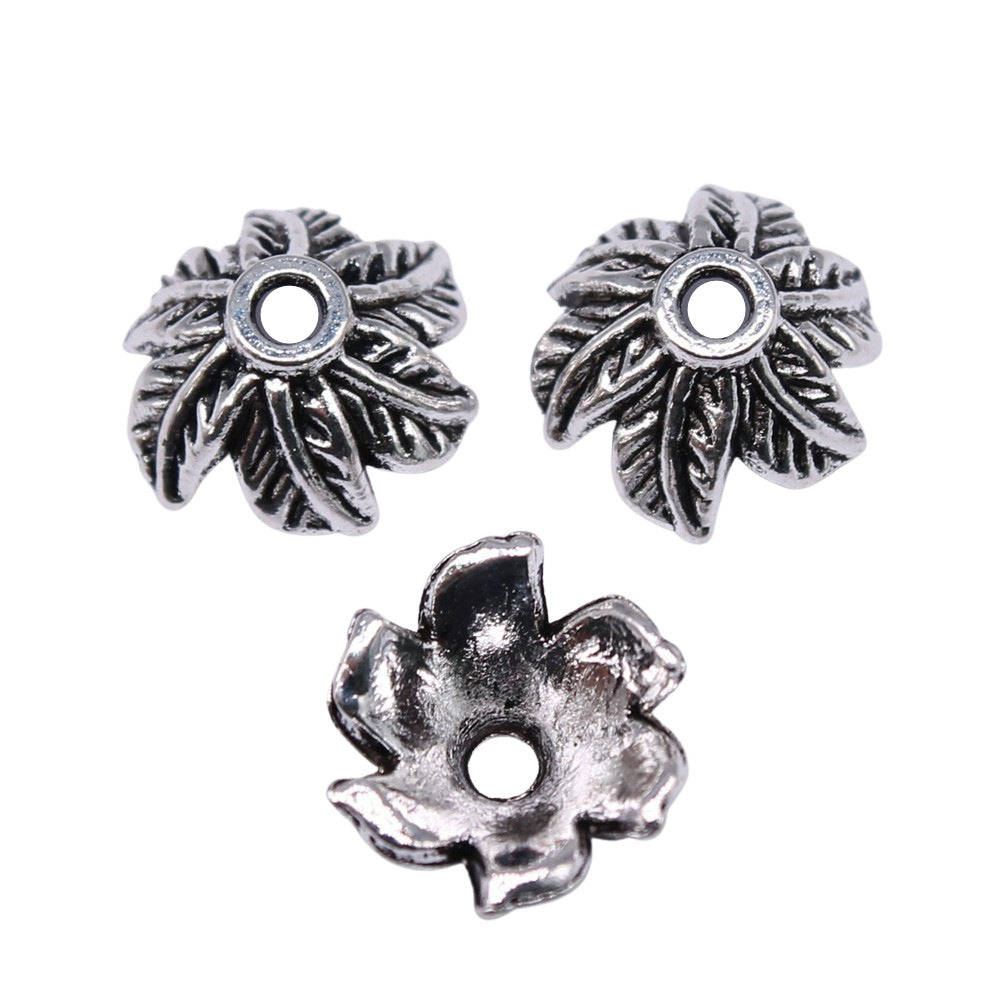 Alloy Leaf Bead Caps 11mm Antique Silver 60pcs 3