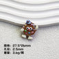 Plating Personified Food Resin Beads Glossy Mixed Colors 20pcs 9