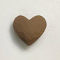 Rubberized Spray Painted Faceted Heart Acrylic Beads 19mm 50pcs 14