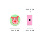 Character Flat Clay Beads 9mm Colorful Anime Designs 100pcs 3