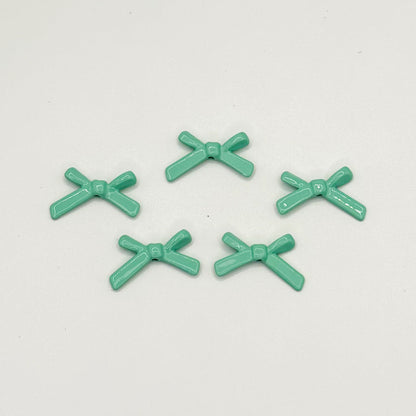 Bow Metal Beads 20mm Baking Painted Polished Alloy 50pcs 14