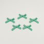 Bow Metal Beads 20mm Baking Painted Polished Alloy 50pcs 14